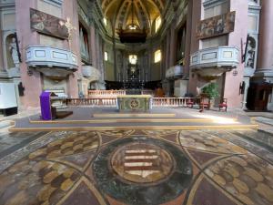 Chiesa di San Gaudenzio, mosaico del Cardinal Cacciapiatti